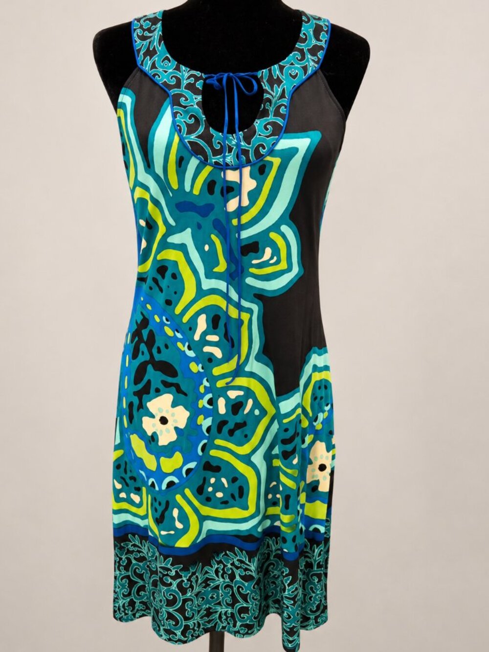 Hale Bob Los Angeles Paris Sleeveless Print Dress